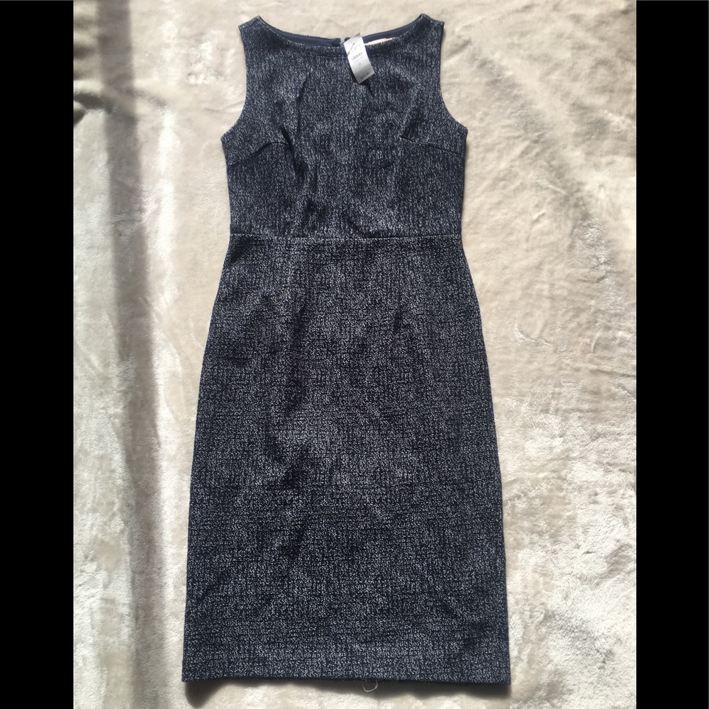 Loft NWT size 0 Blue Heather Sheath Dress